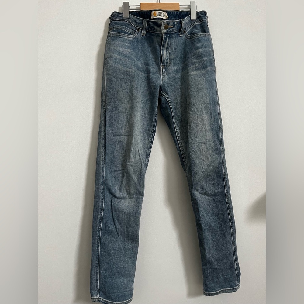 Carhartt Men's Straight Fit Blue Jeans